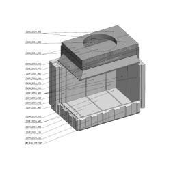 Šamotová komora komplet KV DYNAMIC L 3G S 72.44.42.21  